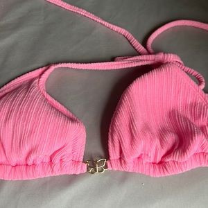 Pink bikini top